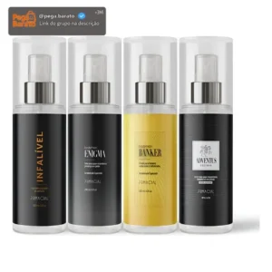 KIT BODY SPLASH MASCULINO INFALIVEL + ENIGMA + BANKER + ADVENTUS 200ML - PRIMACIAL PERFUME AMADEIRADO - Imagem 1