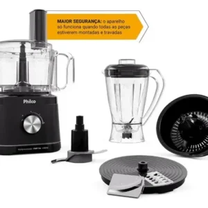 Multiprocessador Philco 5 em 1 1000W com Liquidificador 2,2L Preto PMP11A - Imagem 2