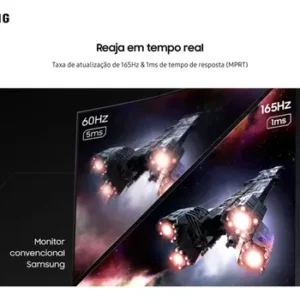 Monitor Gamer Samsung Odyssey G5, 32 ,qhd, 165hz,1ms,hdmi,dp Preto - Imagem 7