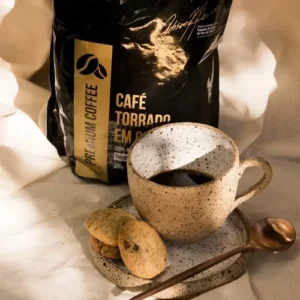 Café em Grao Torrado Expresso Arábica Torra Escura Grãos 1kg Gourmet Cafe Italle - Imagem 4
