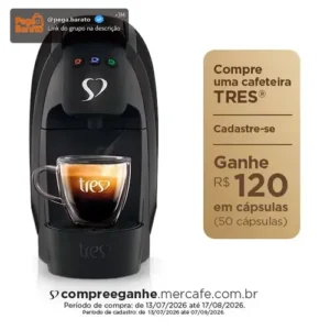 Cafeteira Espresso Luna Preta - TRES 3 Corações - Imagem 1