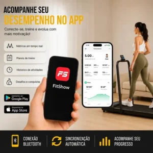 Esteira Ergométrica Elétrica Dobrável Com Painel LCD Controle Remoto Para Caminhada Casa Academia Preta - Imagem 9