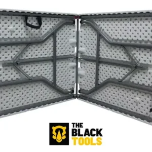 Mesa Dobrável Com 1,80m Alça Vira Maleta Portatil Camping Branco - Imagem 5