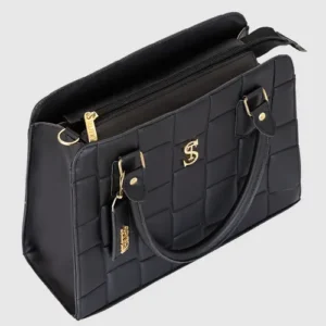 Bolsa Feminina Transversal e Alça De Mão E Selten Cor Preto - Imagem 5
