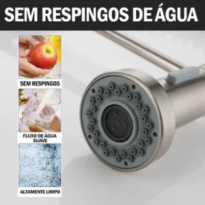 Torneira Cozinha Gourmet Bancada Flexível Monocomando Pia - Imagem 5
