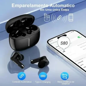 Fones De Ouvido Bluetooth Sem Fio Com Redução De Ruído Anc - Imagem 4