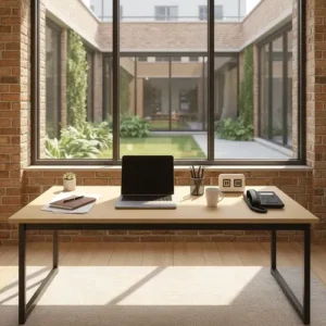 Mesa Escritório Industrial 150x60 Reforçado Ferro Homeoffice - Imagem 10