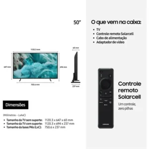 Samsung Vision AI TV 50" QLED Ultra 4K Q7F 2025 - Imagem 9
