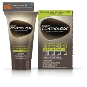 Shampoo Redutor de Grisalhos Grecin Control GX Para Todas os Tons Cabelo 118ml - Imagem 1