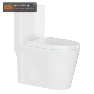 Vaso Sanitário Tubrax Monobloco VAB0002 Caixa Acoplada Completo Privada Cor Branco - Imagem 1