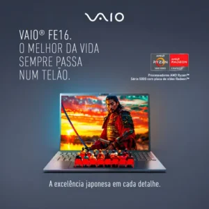 Notebook Vaio Fe16 Amd Ryzen 7-5825u Linux 16gb RAM 512gb Ssd Wi-Fi 6 Tela 16" Ips Wuxga Antirreflexo Cinza Grafite Vjfe69f11xb0121h - Permite upgrade de memória RAM e SSD - Imagem 9