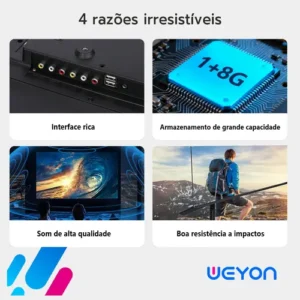 Smart Tv De 40 Weyon 40wdsnmx Com Tela Led Full Hd - Preto - Imagem 10