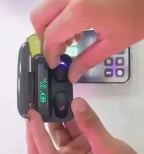 Fone De Ouvido Sem Fio Bluetooth F9-5 Pares Som Imersivo Powerbank Moderno Bateria Longa Duração Academia Compativel Com Todos Celulares - Imagem 2