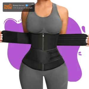 Cinta Abdominal Feminina Modeladora Efeito Sauna Térmica - Imagem 1