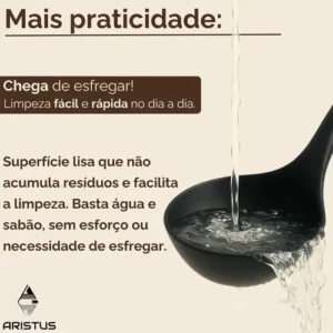 Kit 12 Utensílios De Cozinha Em Silicone Premium Com Cabo De Madeira Resistentes Ao Calor Até 220°c, Antiaderentes, Duráveis E Modernos Cor Preto - Imagem 4