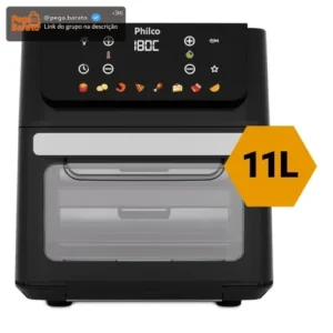 Air Fryer Oven Philco 11L 8 Funções Visor 1800W PAF11B - Imagem 1