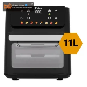 Air Fryer Oven Philco 11L 8 Funções Visor 1800W PAF11B - Imagem 1
