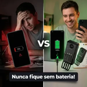 Carregador Portátil Davely Power Bank 20000mAh Turbo para Samsung, iPhone e Xiaomi - Imagem 3