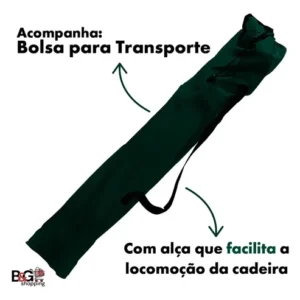 Cadeira Praia Acampamento Pesca Dobrável Porta Copo Banqueta Cor Camuflado - Imagem 4