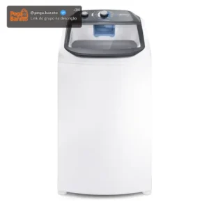 Máquina De Lavar Electrolux Efficient 13kg Auto Cesto Inox Branco - Imagem 1