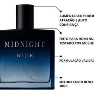 Perfume Masculino Midnight Blue Alta Fixação Fero Blue 100ml - Imagem 6