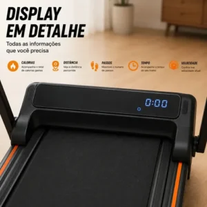 Esteira Ergométrica Led Elétrica Dobrável Casa 12km/h 120kg - Imagem 3