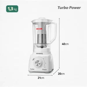 Liquidificador Turbo Power Mondial 550W L-99 WG - Imagem 9