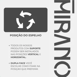 Espelho Mirano Paris 80x60cm Bisote Design Lapidado Moderno - Imagem 9