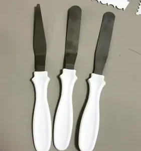 Kit 7 Espátulas Decorativas Profissional Para Bolo Cobertura - Imagem 2