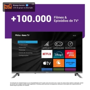 Smart Tv 32 Philco Roku Tv Dolby Áudio Hdr10 P32crb - Imagem 1