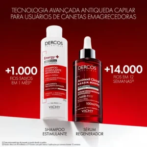 Shampoo Antiqueda Estimulante com Aminexil, Dercos Energy+ Vichy, 200g - Imagem 7