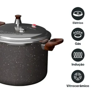 Panela De Pressão Fechamento Externo Presscook Grafito 4,2l - Mimo Style - Imagem 3