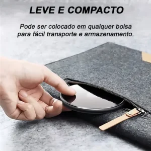Carregador A'Gold Sem Fio 20W Magnético Indução Preto iPhone Samsung - Imagem 6
