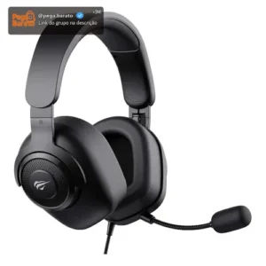 Fone Headset Gamer HAVIT H2230d P2 P3 3,5MM Microfone Removível Consoles PC Preto - Imagem 1