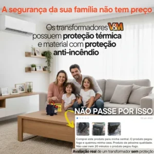 Transformador 5000va De 110 Para 220 E 220v Para 110v Bivolt 12000 Btus Conversor Voltagem 5kva Energia Ar Condicionado Impressoras Brother Microondas Máquina Costura Geladeira Lavar Roupas 127v 127 - Imagem 8