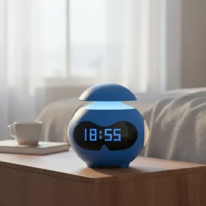 Despertador Inteligente Design Robo Bluetooth Alto-falante - Imagem 11