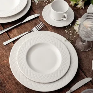 Aparelho de Jantar Ingrid em Porcelana 20 Peças Cor Branco Tramontina - Imagem 2