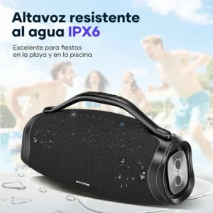 Caixa De Som Sabala Dr-909 200w Bluetooth 36h Tws Ipx6 Cor Preto - Imagem 6