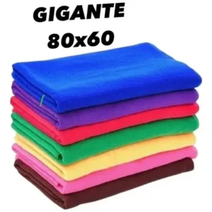 Panos Chão Microfibra Gigante Kit 6 Un 80x60cm Frete Grátis - Imagem 3