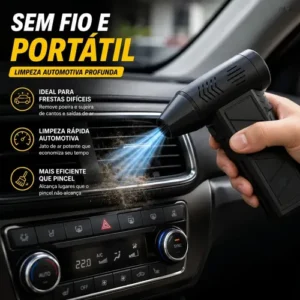 Mini Ventilador Soprador Ar Turbo 130000rpm Sem Fio Recarregável Usb 3 Níveis Jato Forte Portátil Multiuso Limpeza Teclado Carro Acende Churrasqueira Marca Davely - Imagem 6