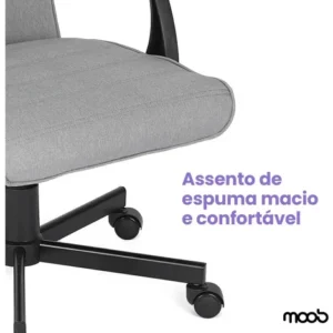 Cadeira De Escritório Moob Moob Cinza - Imagem 6
