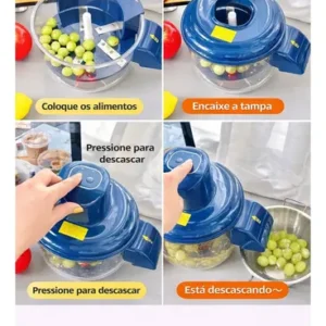Descascador Elétrico De Alimentos Alho Legumes Frutas - Imagem 11