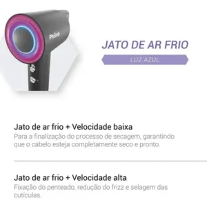 Secador De Cabelos Philco 4 Temperaturas 1600W Psc3600 - Imagem 5