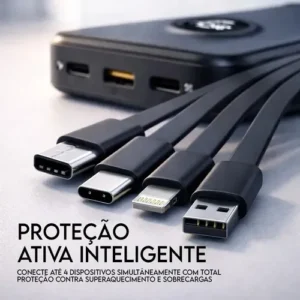 Carregador Portátil Davely Power Bank 20000mAh Turbo para Samsung, iPhone e Xiaomi - Imagem 7