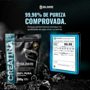 Creatina 1kg Suplemento Monohidratada em pó 100% Pura - Soldiers Nutrition - Imagem 3