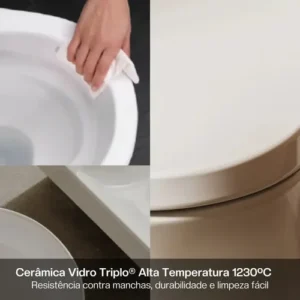 Vaso Sanitário Monobloco Extra Grande Privada Completo Caixa - Imagem 5