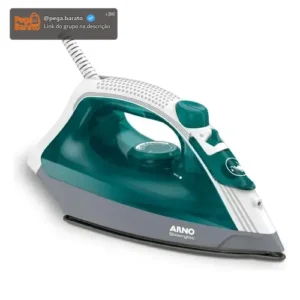 Ferro A Vapor Elétrico Arno Steamgliss Fsgp Cor Branco/Verde - Imagem 1
