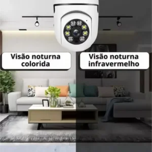 Câmera Lâmpada De Segurança Wifi Ip App Yoosee Visão Noturna - Imagem 7