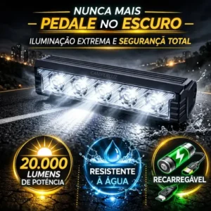 Farol Monster 5 Led Tg3 Lanterna Bike 20.000 Lumens Forte Potente Recarregável Usb Bicicleta - Marca Camperluz - Imagem 3