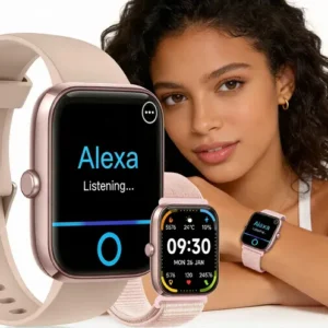 Relógio Inteligente Smartwatch Alexa Chamadas NOVANTE Masculino Feminino Esportivo Ip68 Bluetooth Notificações Instantâneas Tela Hd 1.83 300mAh 10Dias Monitor Cardíaco Spo2 Sono Ecg Pagamento Offline - Imagem 8